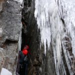 Ice climbing on the Duffey Lake Road