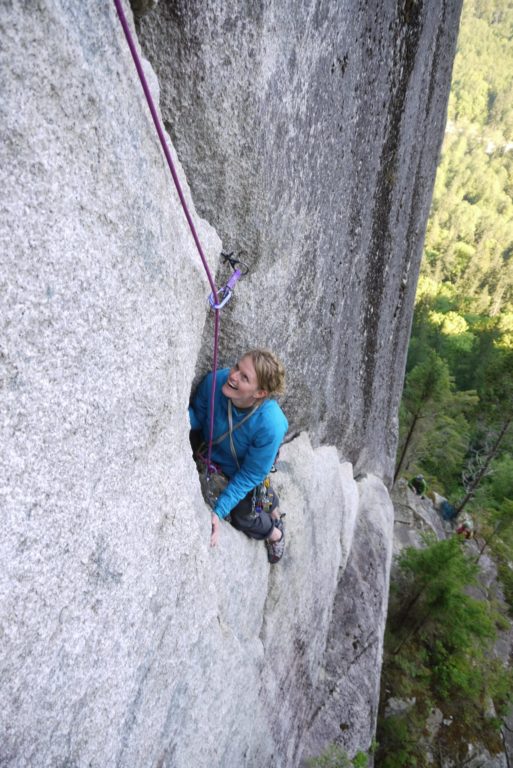 Squamish multi pitch climbing, Angels crest