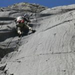 Canadian Rockies Climbing – Paper Chase 5.11a, Guides Rock