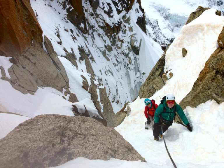 Cosmiques Arete - Chamonix - Above the rappels