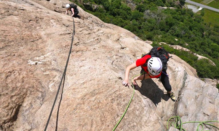 Private rock climbing instruction