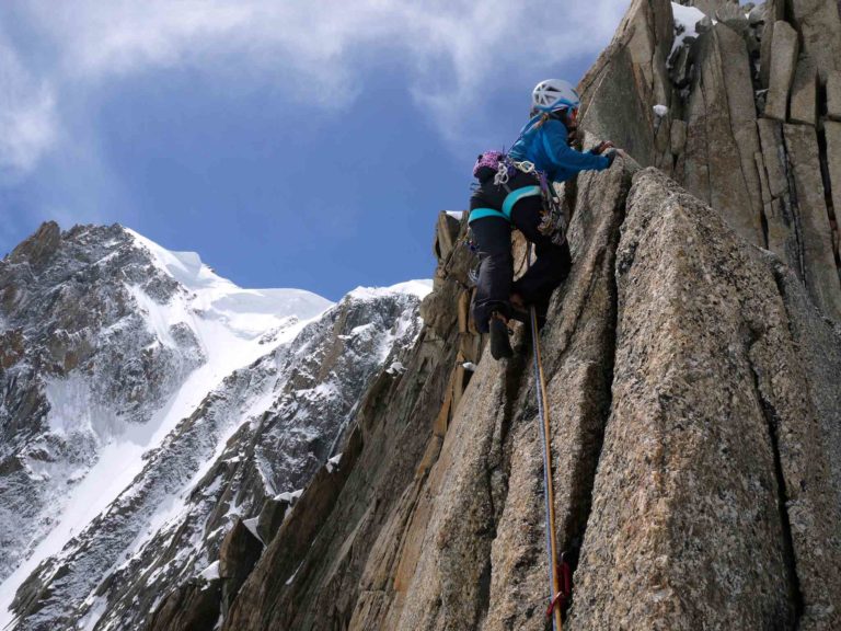 Climbing near the top