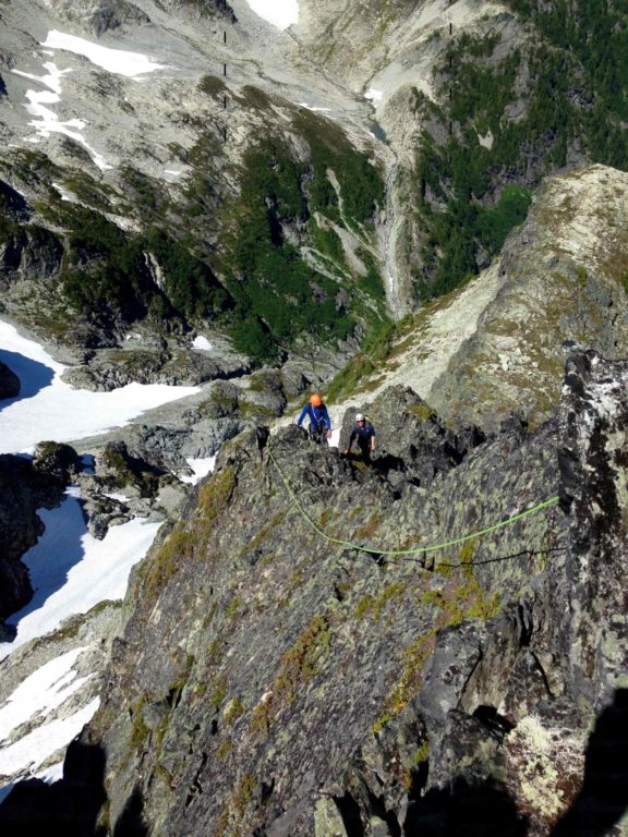 Mount Tricouni North Ridge - Upper ridge