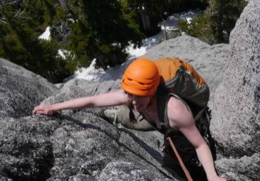 Climbing south face of Mt Habrich My 31 2014