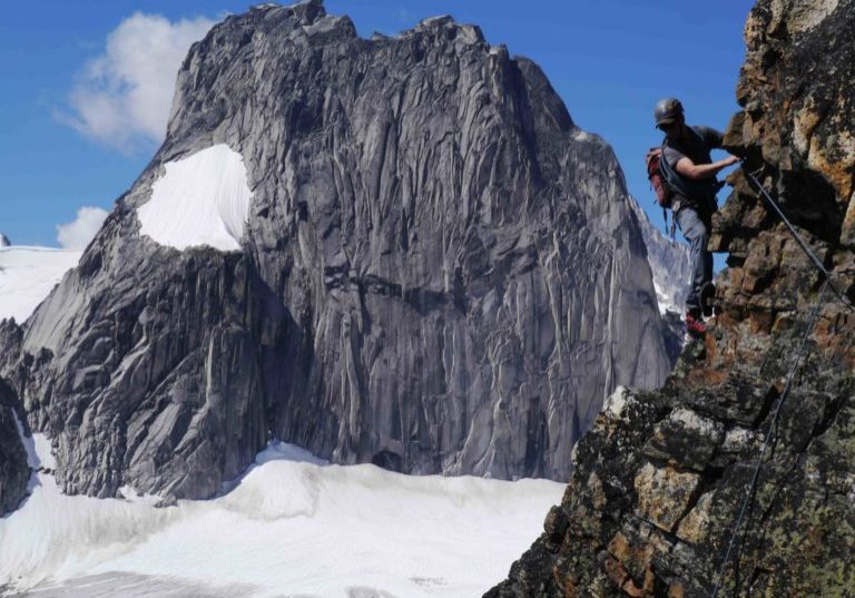 East Post Spire Bugaboos rock climbing copy