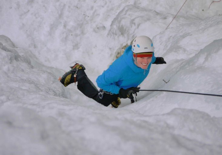 Helen's first Ice climb