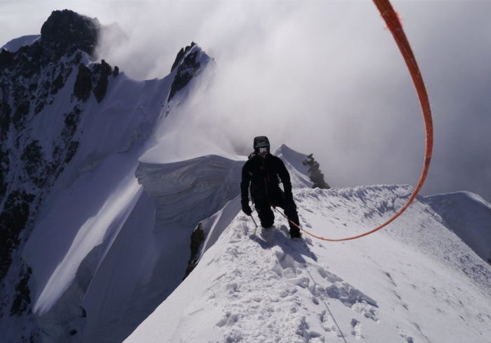 Mike on Arete de Rochefort