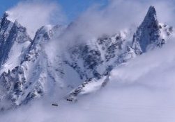 The Grandes Jorrasse and the Dent du Geant